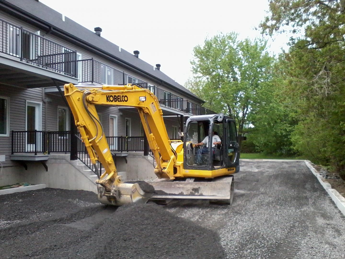 Excavation et pavage à Chambly en Montérégie